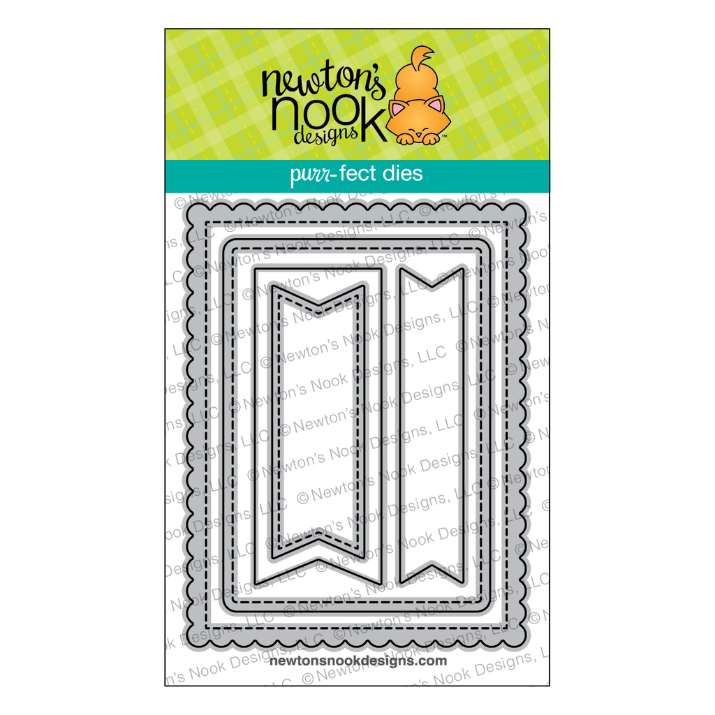 Newton's Nook Designs Frames and Flags Die Set nn1711d05 1