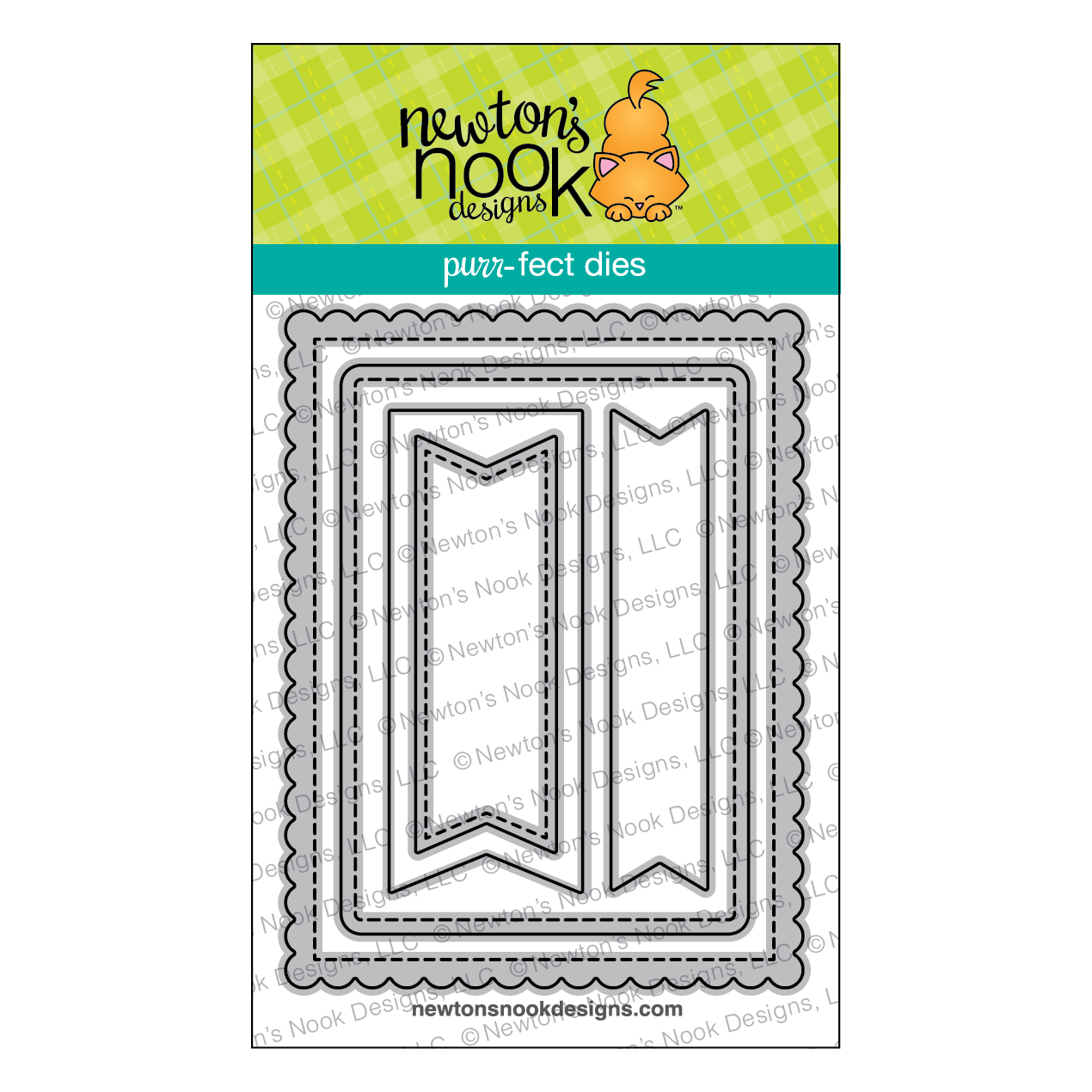 Newton's Nook Designs Frames and Flags Die Set nn1711d05 1