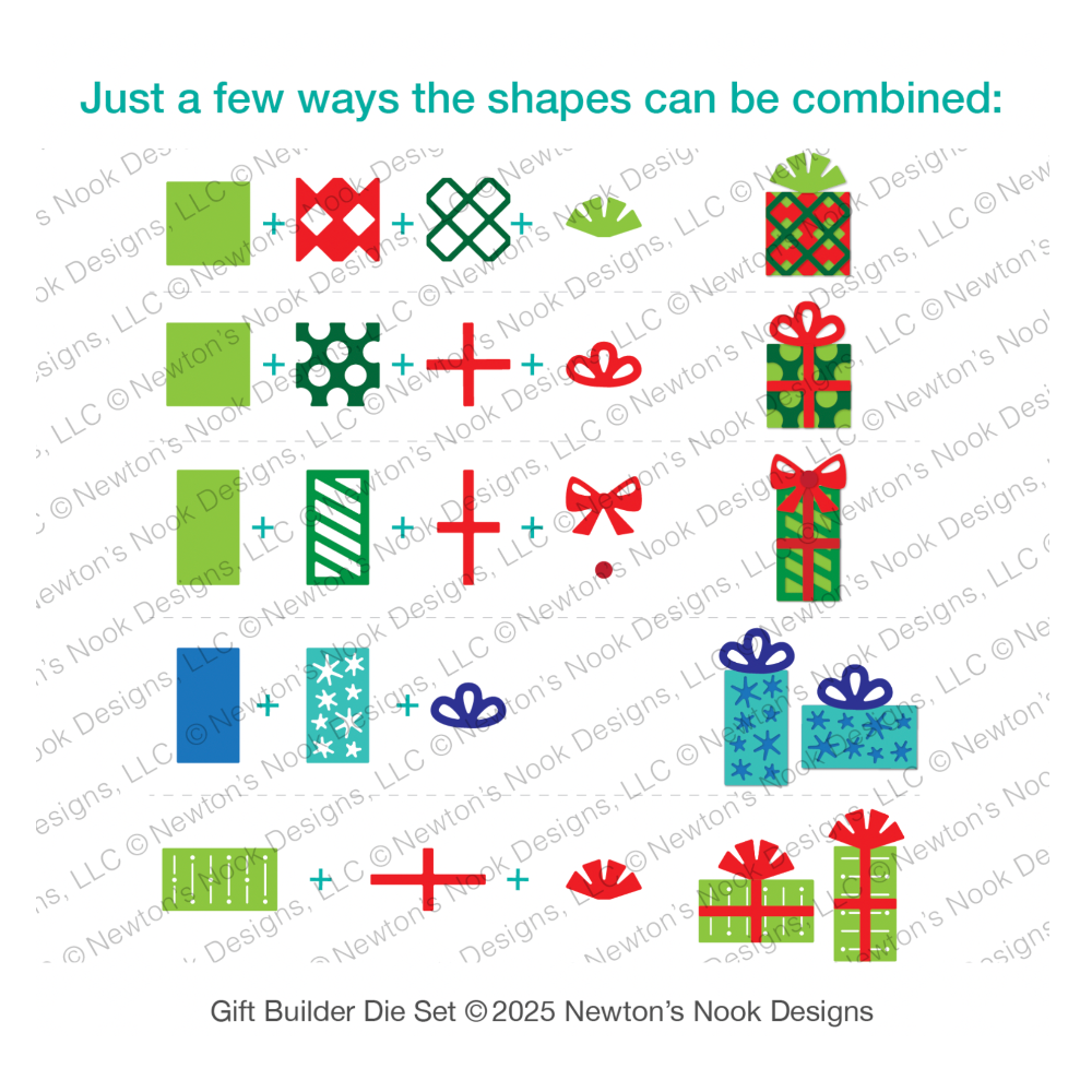 Newton's Nook Designs Gift Builder Dies nn2510d04 image 1