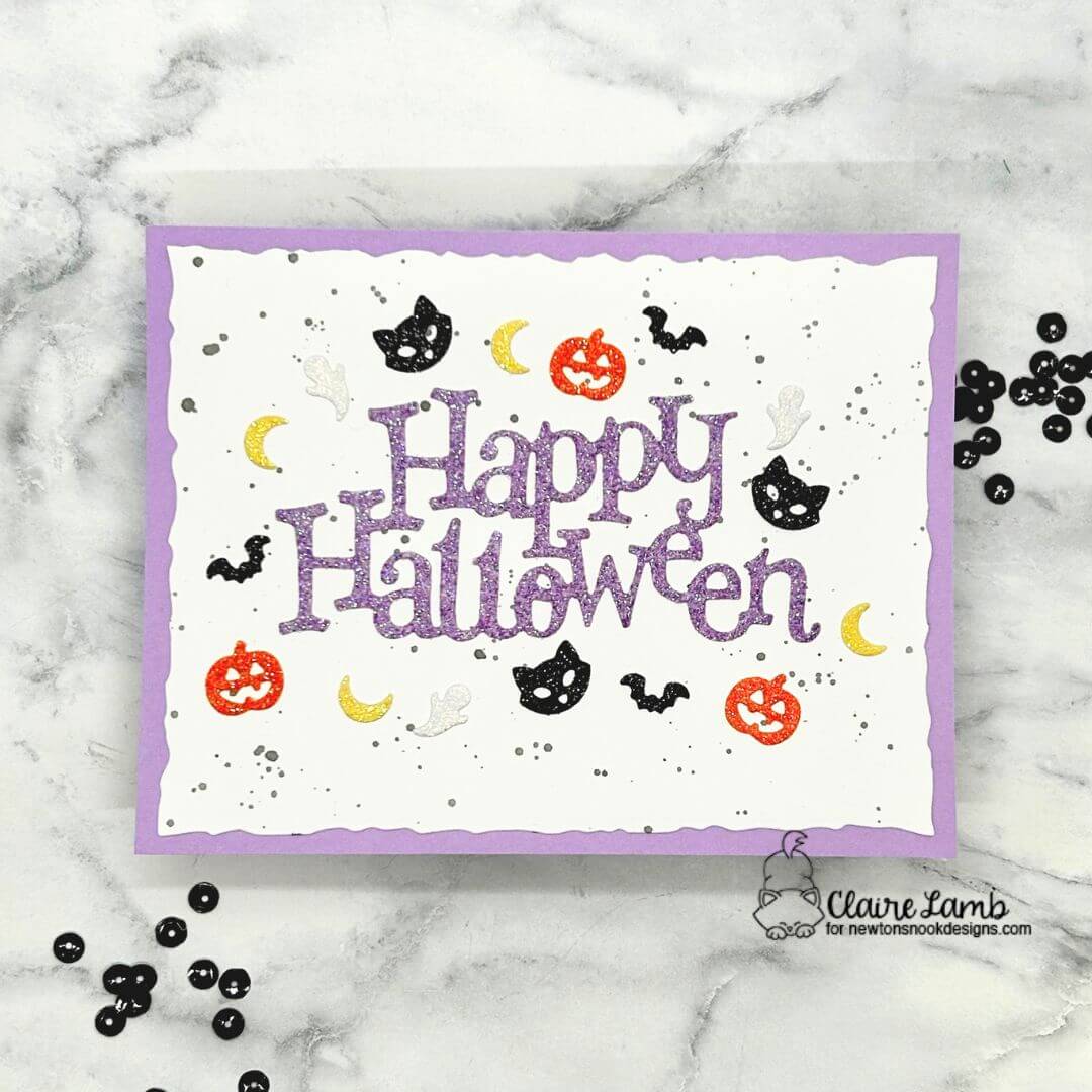 Newton's Nook Designs Halloween Accessories Dies nn2609d03 happy halloween card