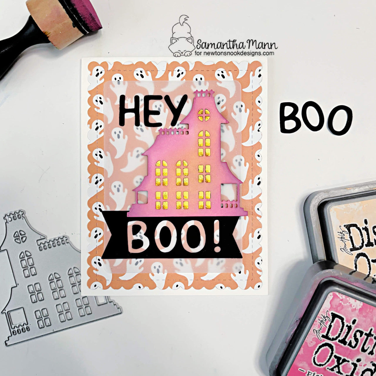 Newton's Nook Designs Halloween Party 6 x 6 inch Paper Pad nn2409p04 boo