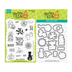 Newton's Nook Designs Halloween Postage Sampler Clear Stamp and Die Set