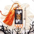 Newton's Nook Designs Halloween Postage Sampler Clear Stamp and Die Set bookmark