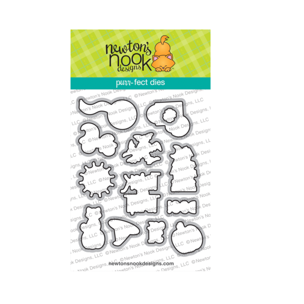 Newton's Nook Designs Halloween Postage Sampler Clear Stamp and Die Set image 2