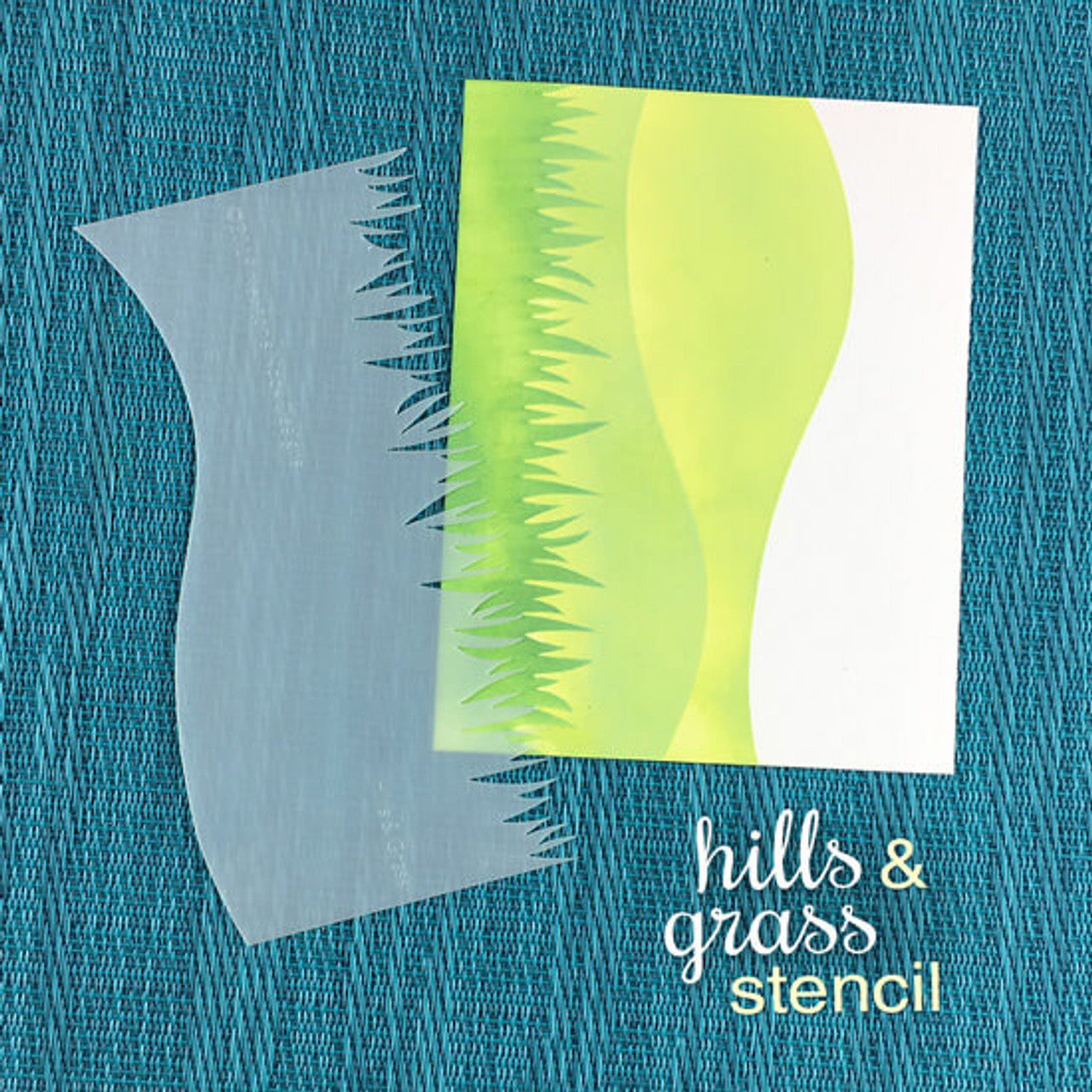 Newton's Nook Designs Hills and Grass Stencil nn1907t04 hill