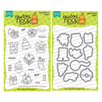 Newton's Nook Designs Holiday Postage Sampler Clear Stamp and Die Set