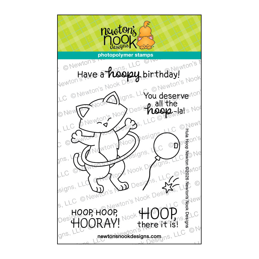 Newton's Nook Designs Hula Hoop Newton Clear Stamp and Die Set product image 1