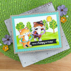 Newton's Nook Designs Hula Hoop Newton Dies nn2606d01 have a happy birthday card