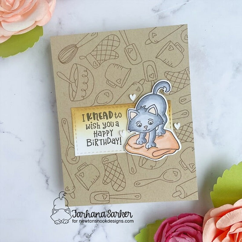 Newton's Nook Designs Knead Kittens Clear Stamps nn2201s03* cat