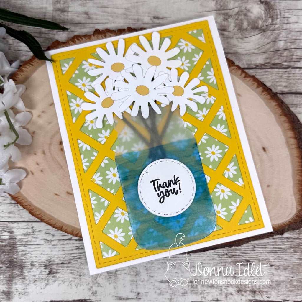 Newton's Nook Designs Lattice Die nn2503d04 thank you