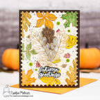 Newton's Nook Designs Leaf Splendor Clear Stamp and Die Set autumn greetings
