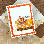 Newton's Nook Designs Leaf Splendor Clear Stamp and Die Set hello