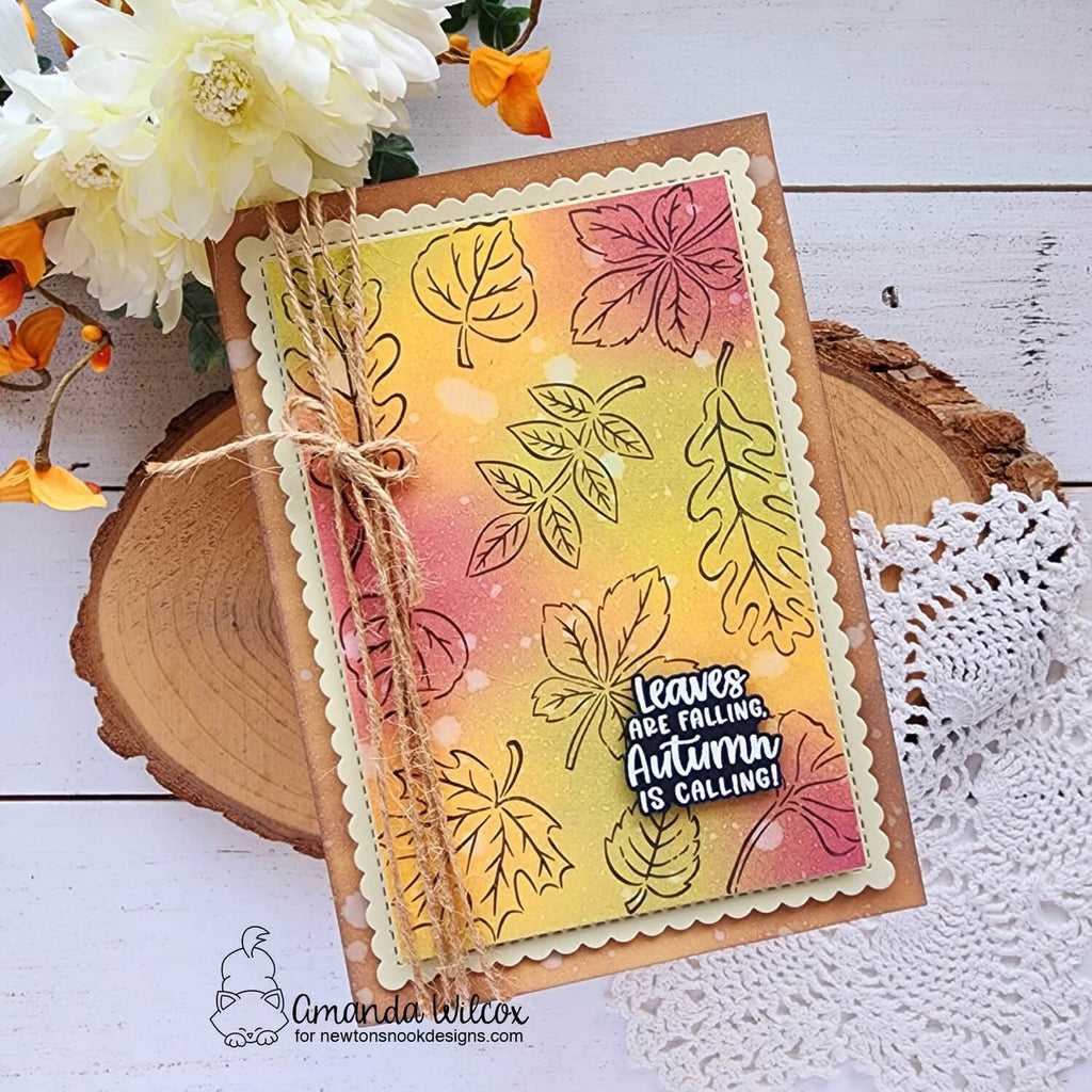 Newton's Nook Designs Leaf Splendor Clear Stamps nn2409s05* autumn