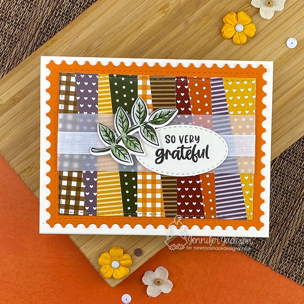 Newton's Nook Designs Leaf Splendor Clear Stamps nn2409s05* polka dots