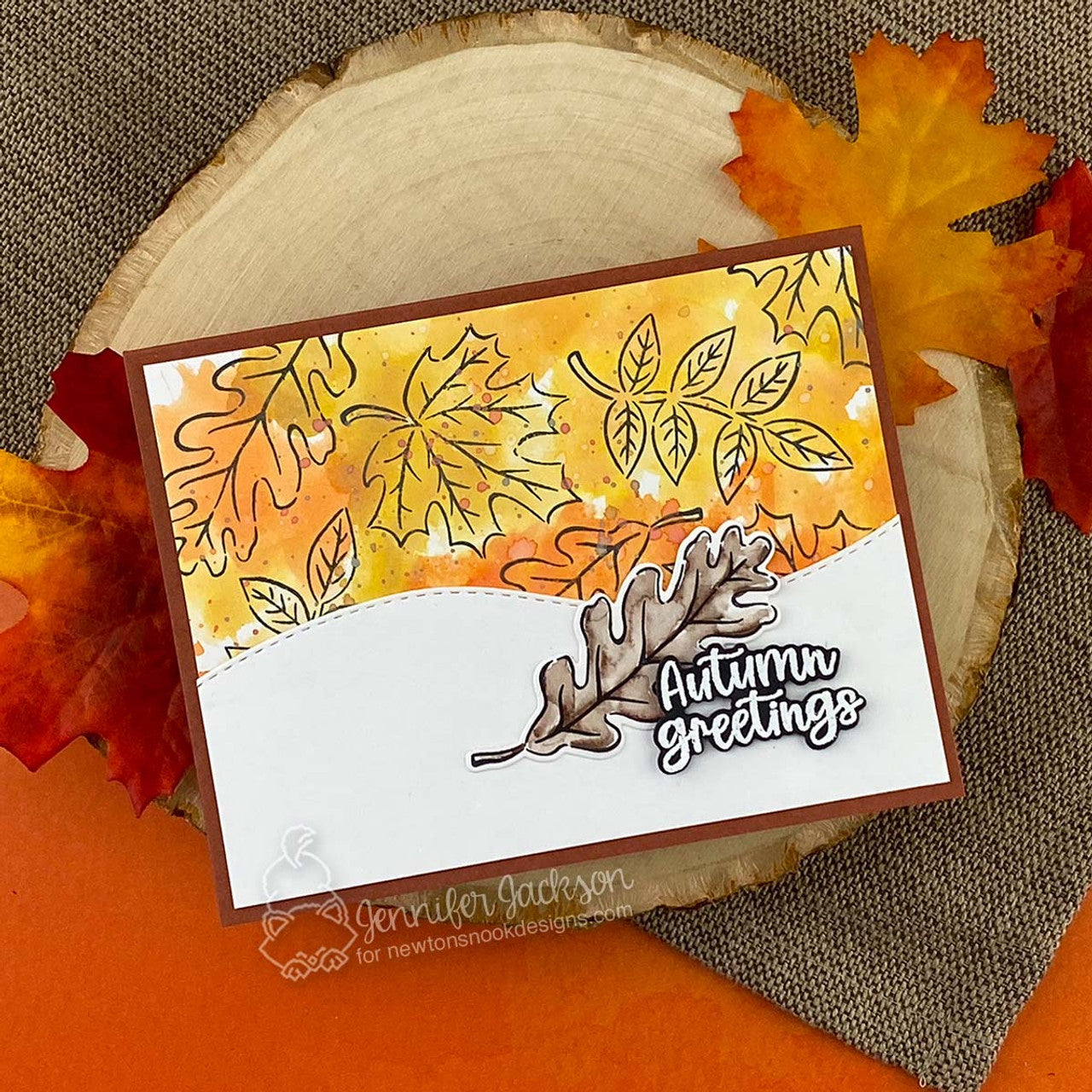 Newton's Nook Designs Leaf Splendor Dies nn2409d05* greetings