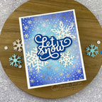 Newton's Nook Designs Let It Snow Dies nn2511d03 blue