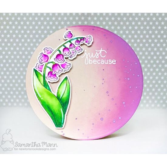 Newton's Nook Designs Little Lilies Clear Stamp Set nn1804s04 just because