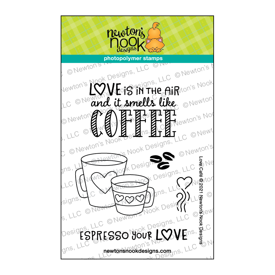 Newton's Nook Designs Love Cafe Clear Stamps nn2101s02 1