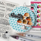 Newton's Nook Designs Love and Chocolate 6 x 6 inch Paper Pad nn2301p01 chocolate candies