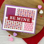 Newton's Nook Designs Lovely Hearts 6x6 inch Paper Pad nn2412p01 be mine