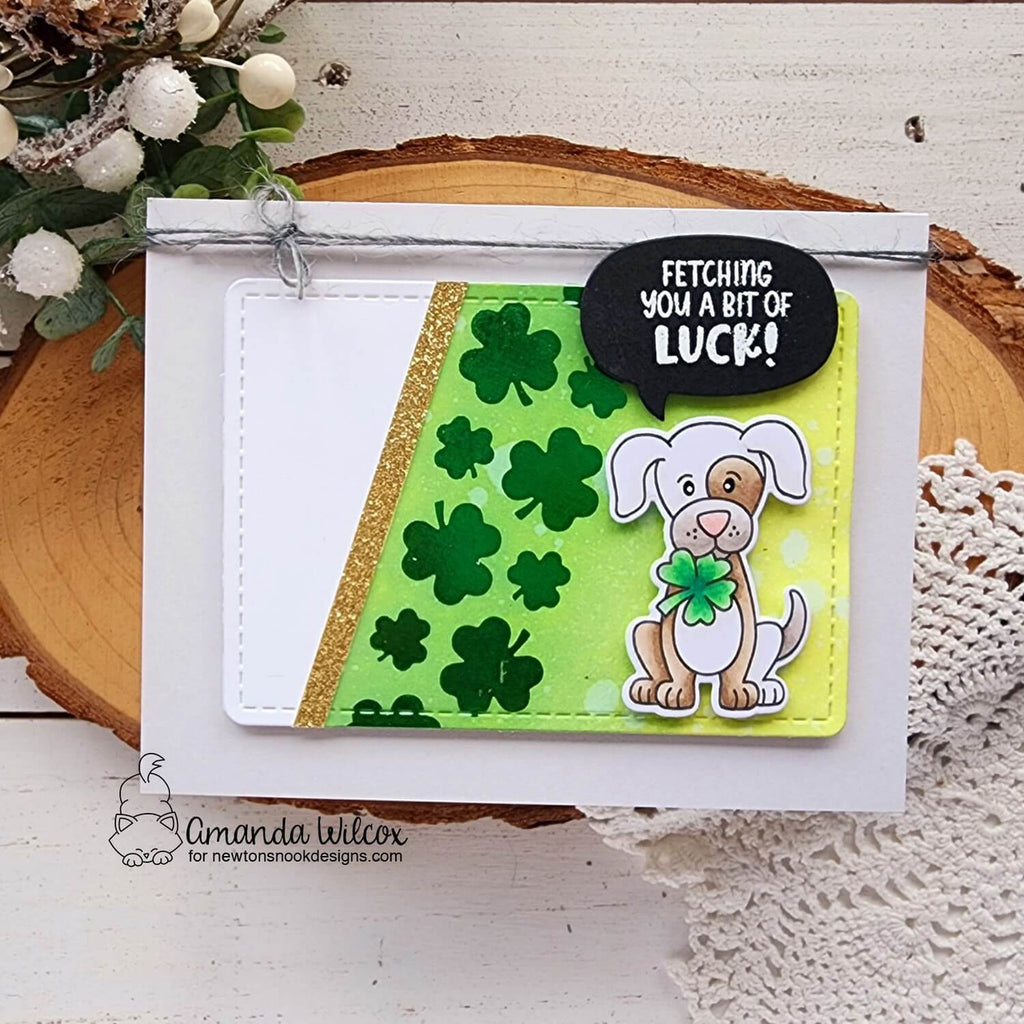 Newton's Nook Designs Lucky Dog Clear Stamps nn2402s02 luck