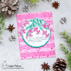 Newton's Nook Designs Music Stencil nn1810t03 flowers