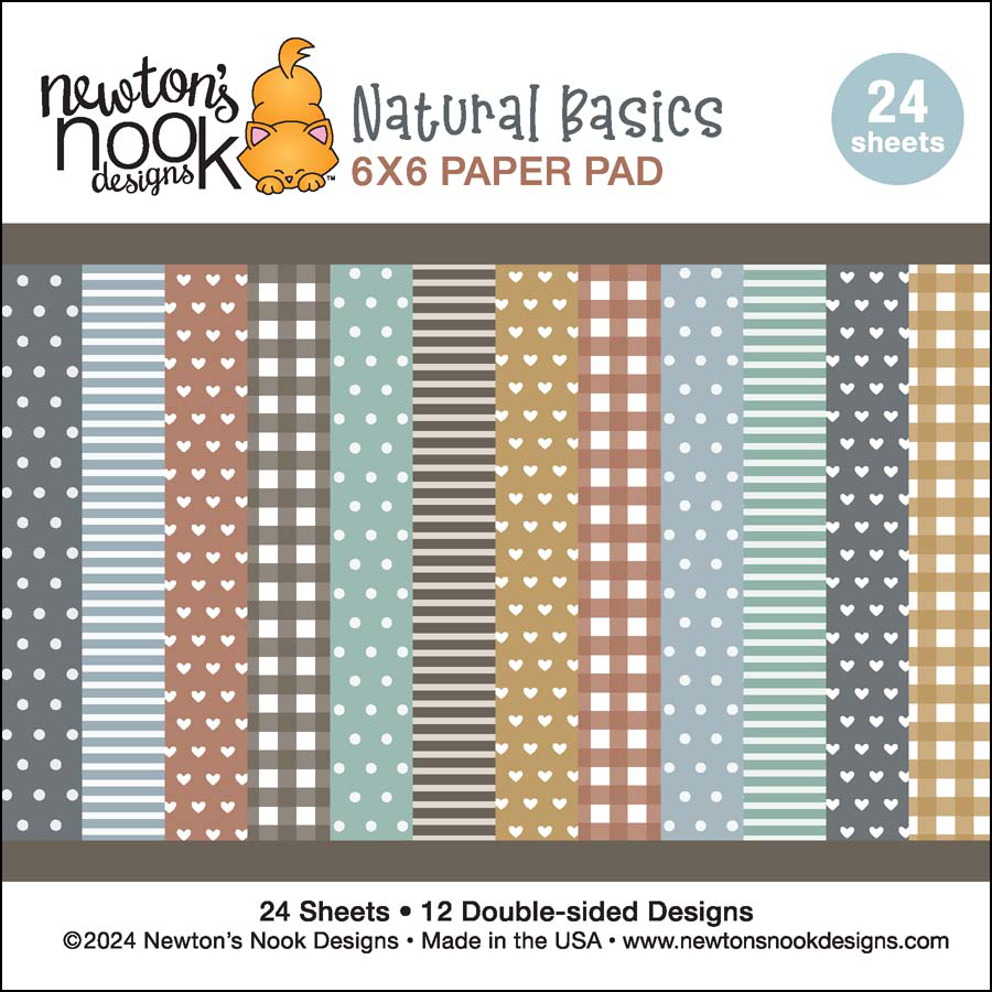 Newton's Nook Designs Natural Basics 6 x 6 inch Paper Pad nn2407p01