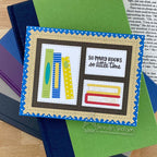 Newton's Nook Designs Never Enough Books Dies nn2404d04 polka dots