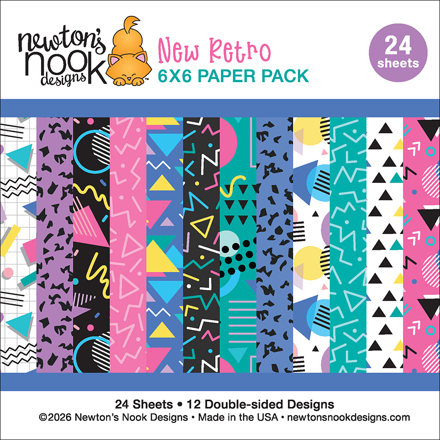 Newton's Nook Designs New Retro 6x6 inch Paper Pad nn2603p01