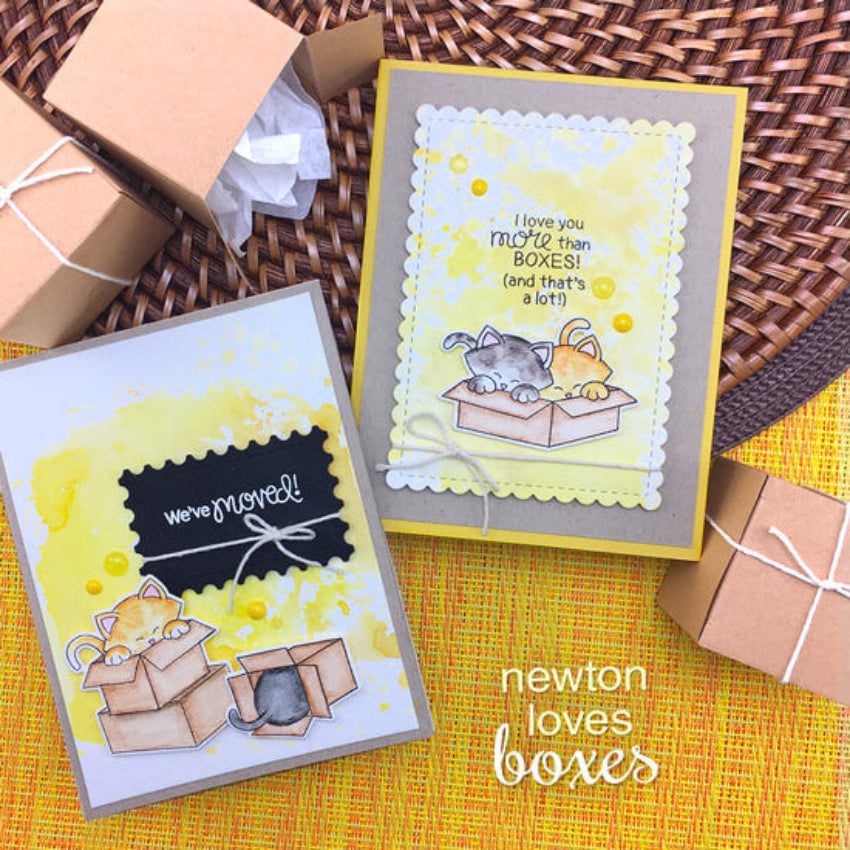 Newton's Nook Designs Newton Loves Boxes Clear Stamps nn1805s01 we've moved