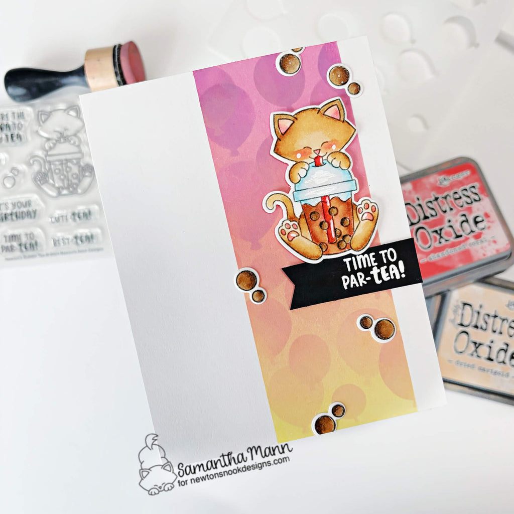 Newton's Nook Designs Newton's Bubble Tea Clear Stamps nn2404s01 party