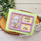 Newton's Nook Designs Newton's Bubble Tea Clear Stamps nn2404s01 shaker card