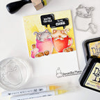 Newton's Nook Designs Newton's Cookie Jar Clear Stamp and Die Set chocolate chip