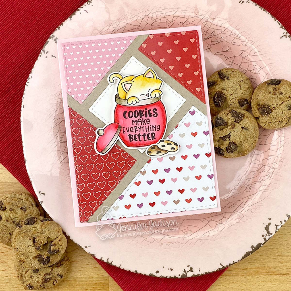 Newton's Nook Designs Newton's Cookie Jar Clear Stamps nn2412s01 hearts