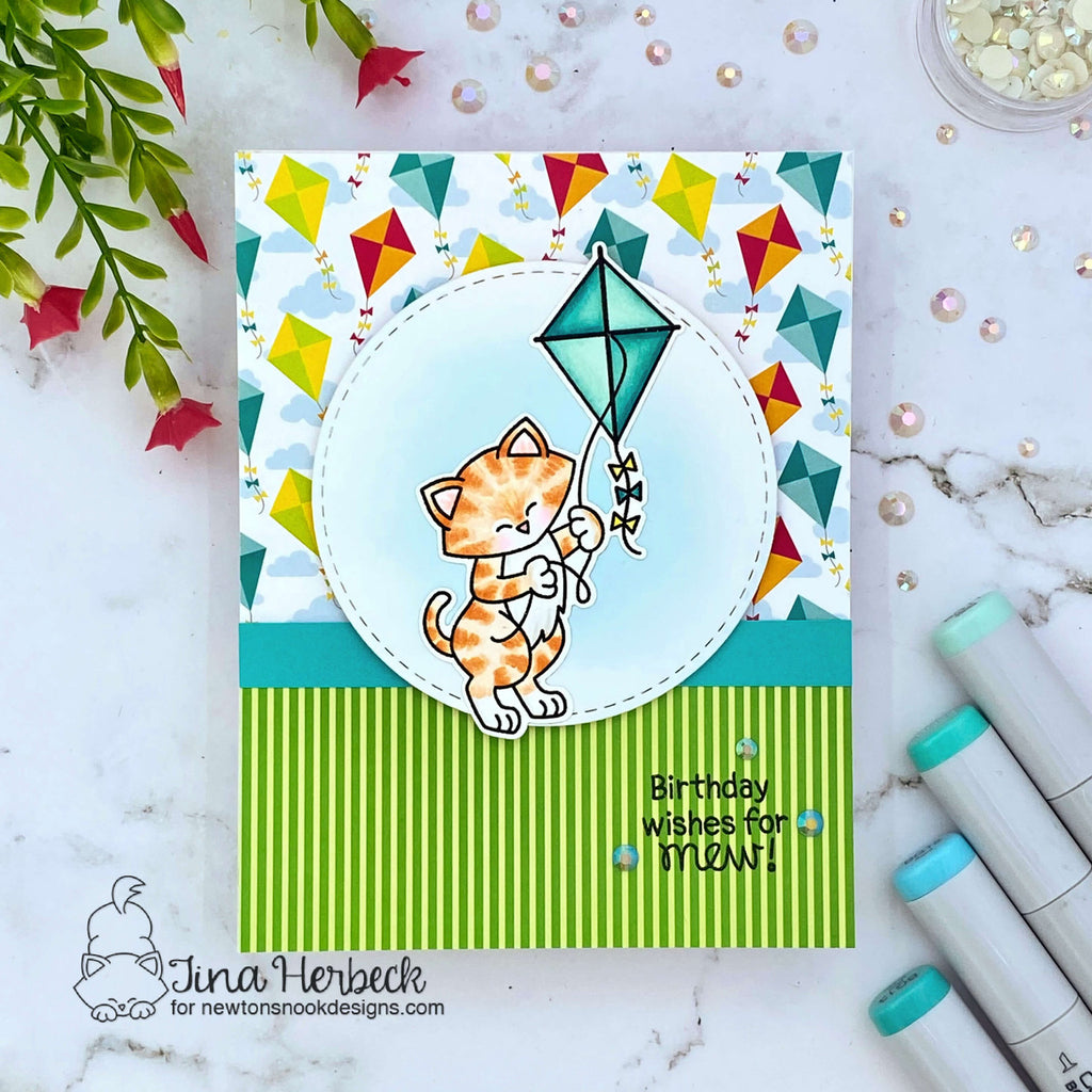 Newton's Nook Designs Newton's Kite Clear Stamps nn2206s01* kite