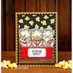 Newton's Nook Designs Newton's Movie Night Clear Stamps nn1905s02 popcorn time
