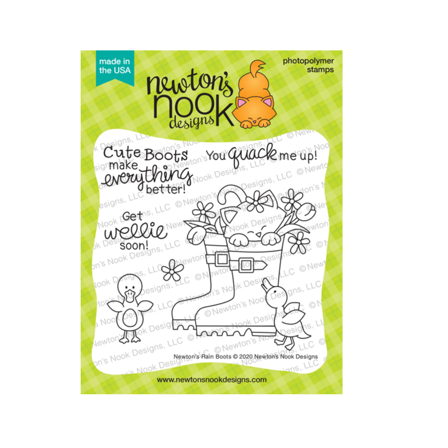 Newton's Nook Designs Newton's Rain Boots Clear Stamps nn2002s02