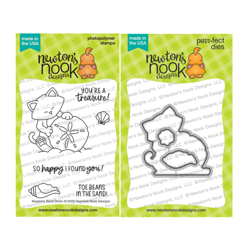 Newton's Nook Designs Newton's Sand Dollar Clear Stamp and Die Set