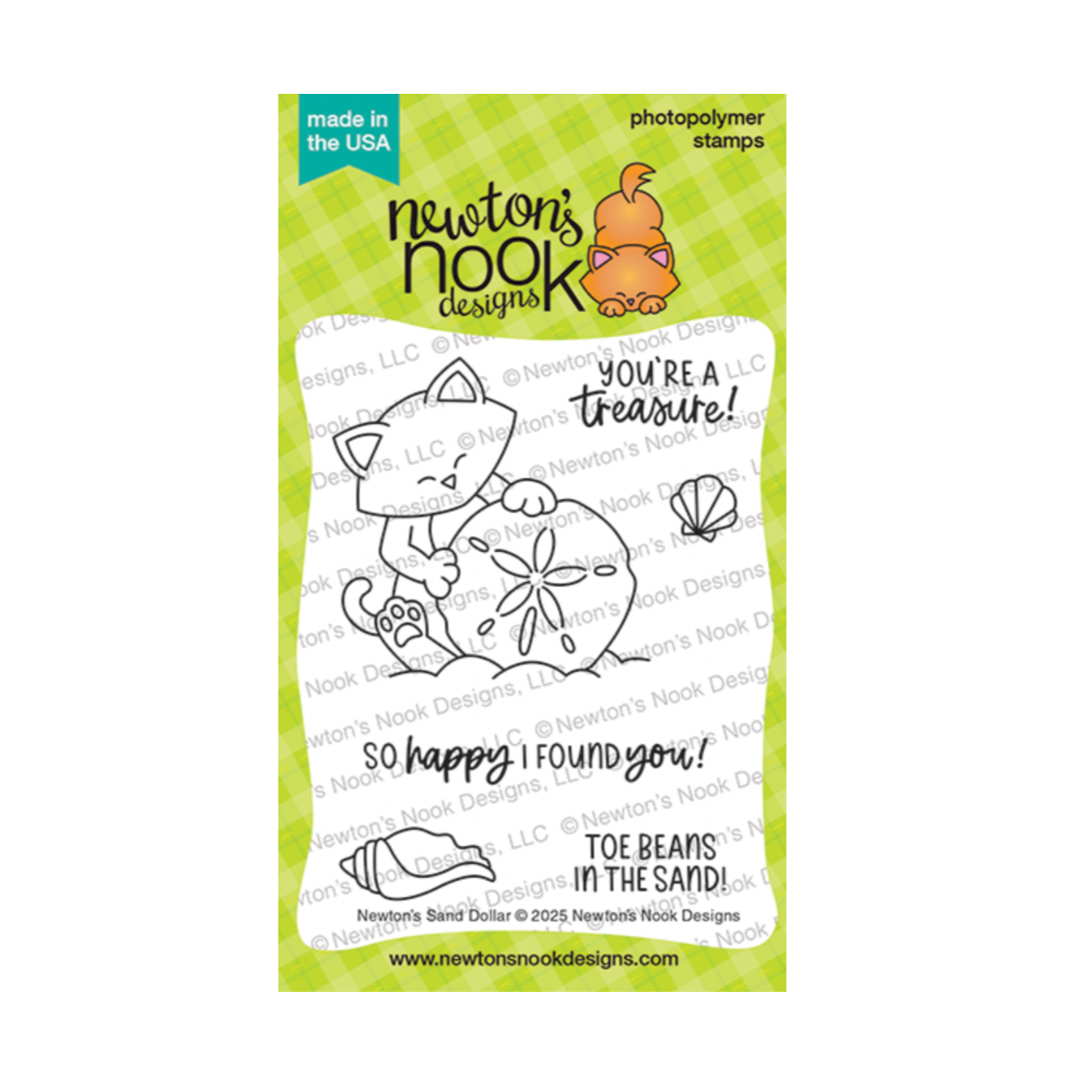Newton's Nook Designs Newton's Sand Dollar Clear Stamps nn2503s04