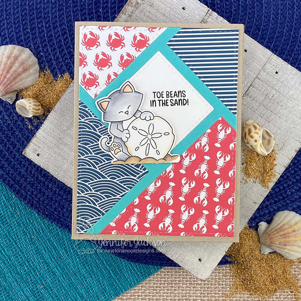 Newton's Nook Designs Newton's Sand Dollar Clear Stamps nn2503s04 toe beans
