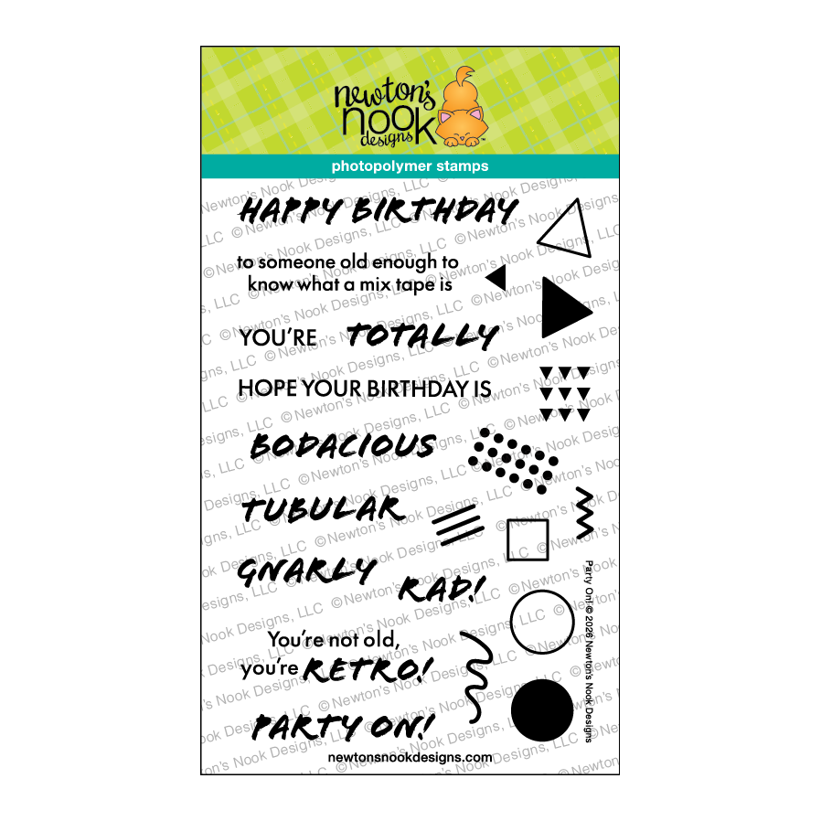 Newton's Nook Designs Party On! Clear Stamps nn2603s02