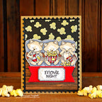 Newton's Nook Designs Popcorn Stencil nn1905t01 cats