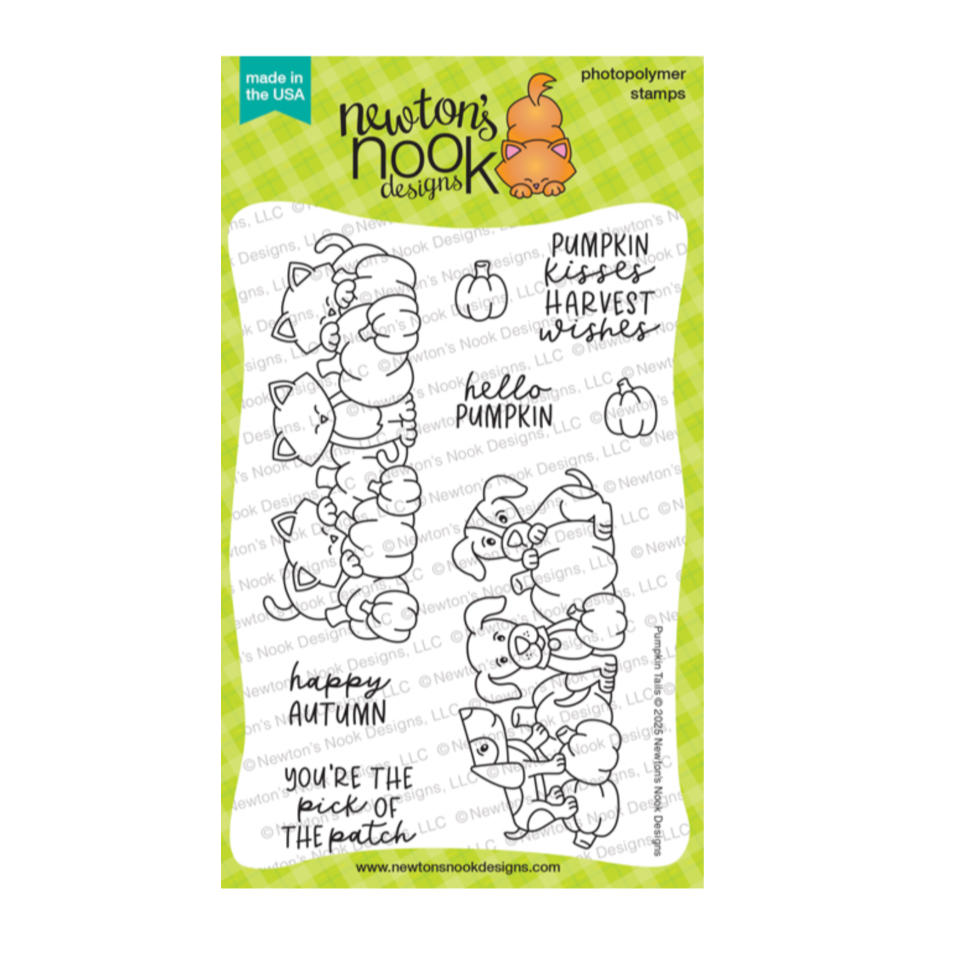 Newton's Nook Designs Pumpkin Tails Clear Stamps nn2509s06