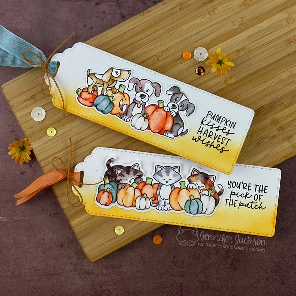 Newton's Nook Designs Pumpkin Tails Clear Stamps nn2509s06 bookmarks