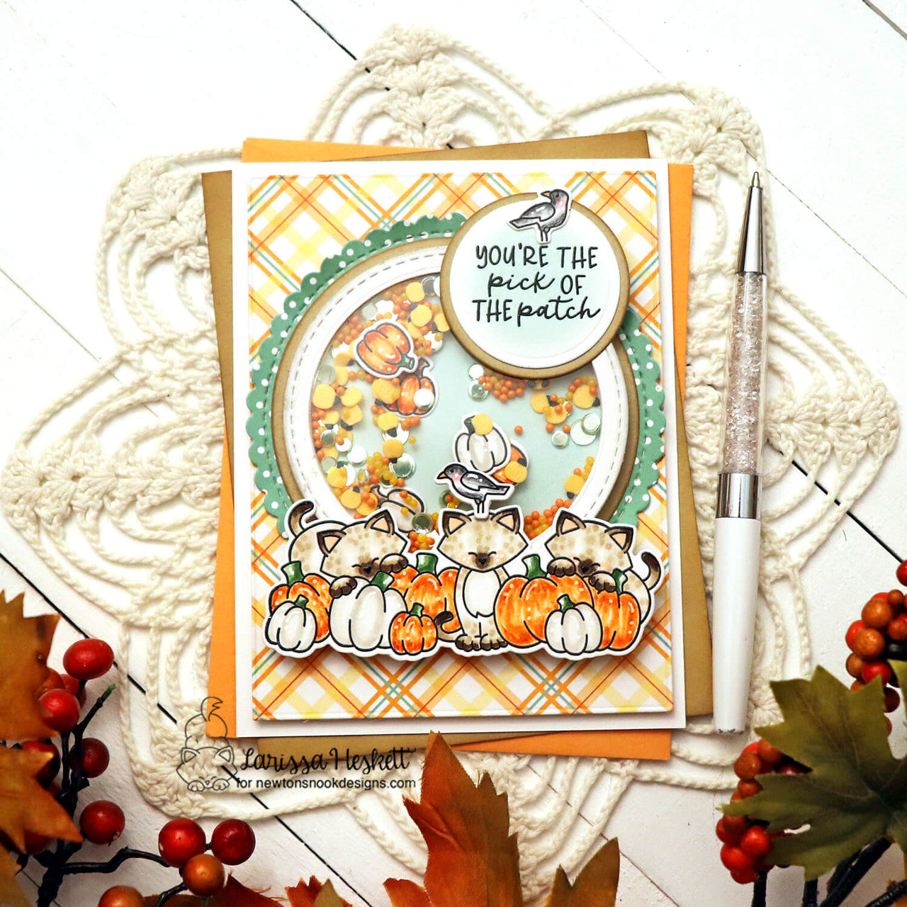 Newton's Nook Designs Pumpkin Tails Dies nn2509d06 shaker card