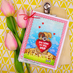Newton's Nook Designs Puppy Heart Clear Stamps nn2301s02 love you