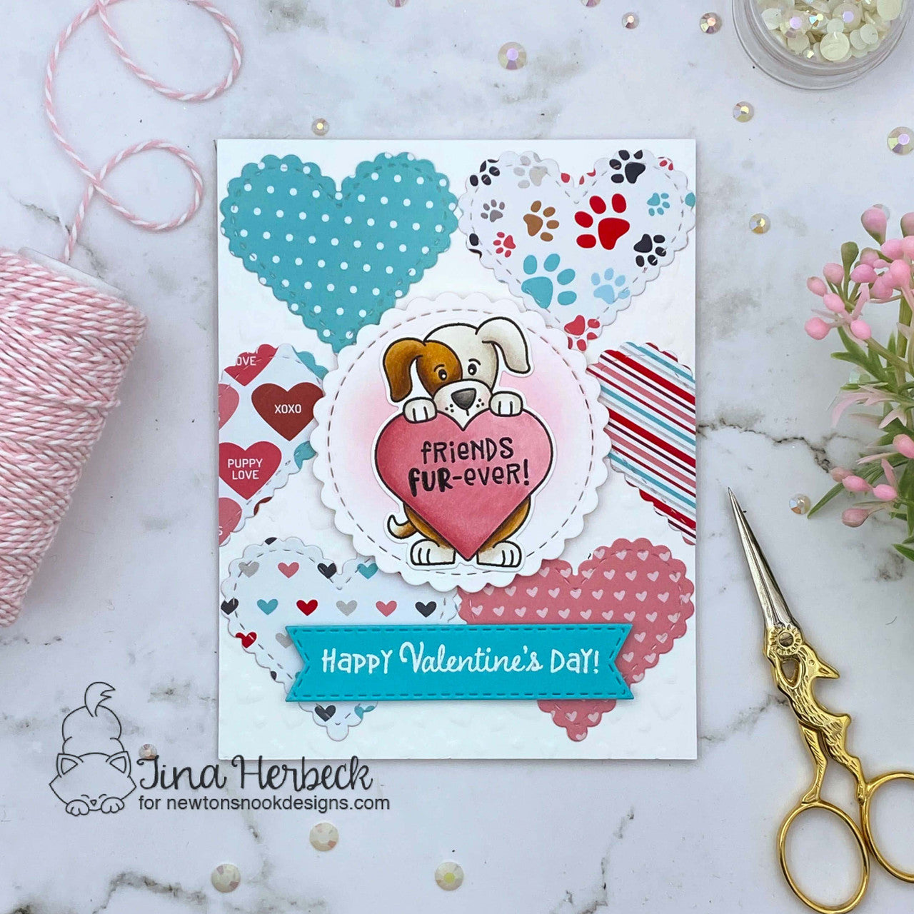 Newton's Nook Designs Puppy Heart Dies nn2301d02*
