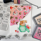Newton's Nook Designs Puppy's Cookie Jar Clear Stamp and Die Set cupcakes