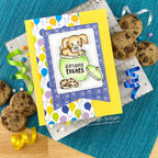 Newton's Nook Designs Puppy's Cookie Jar Clear Stamp and Die Set treats