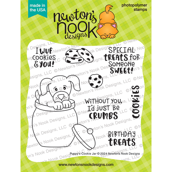 Newton's Nook Designs Puppy's Cookie Jar Clear Stamps nn2412s02